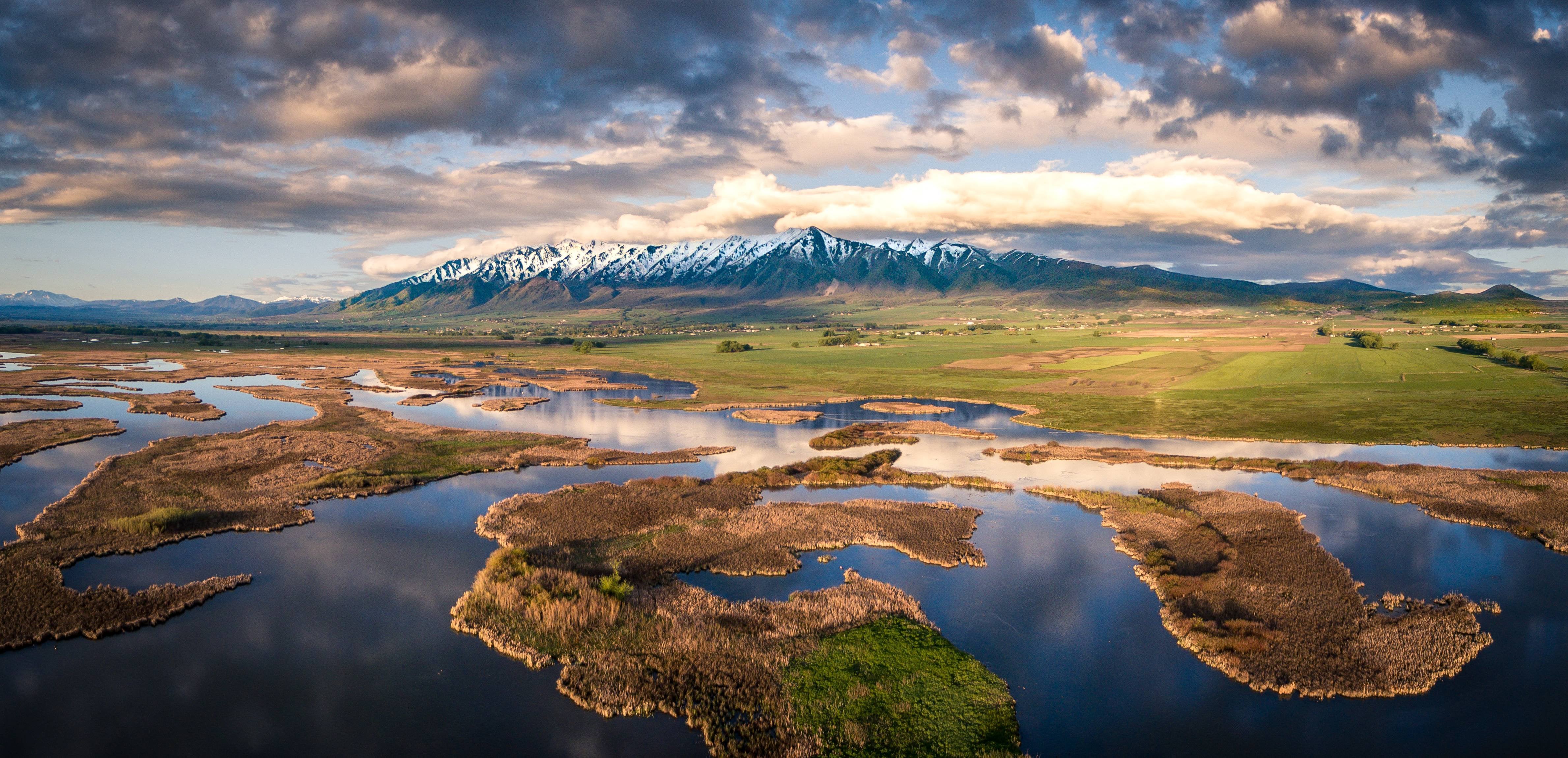 Scenic view of Cache Valley, Utah
